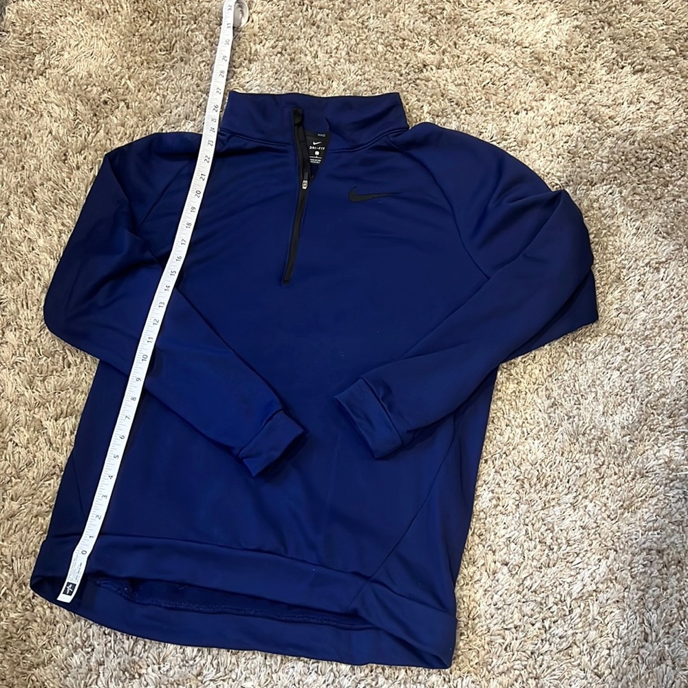 Men’s large Nike dri-fit quarter zip royal blue
